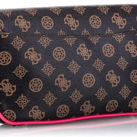 Guess "Brightside" Shoulder Bag in Brown Multi - Picture 4 of 8